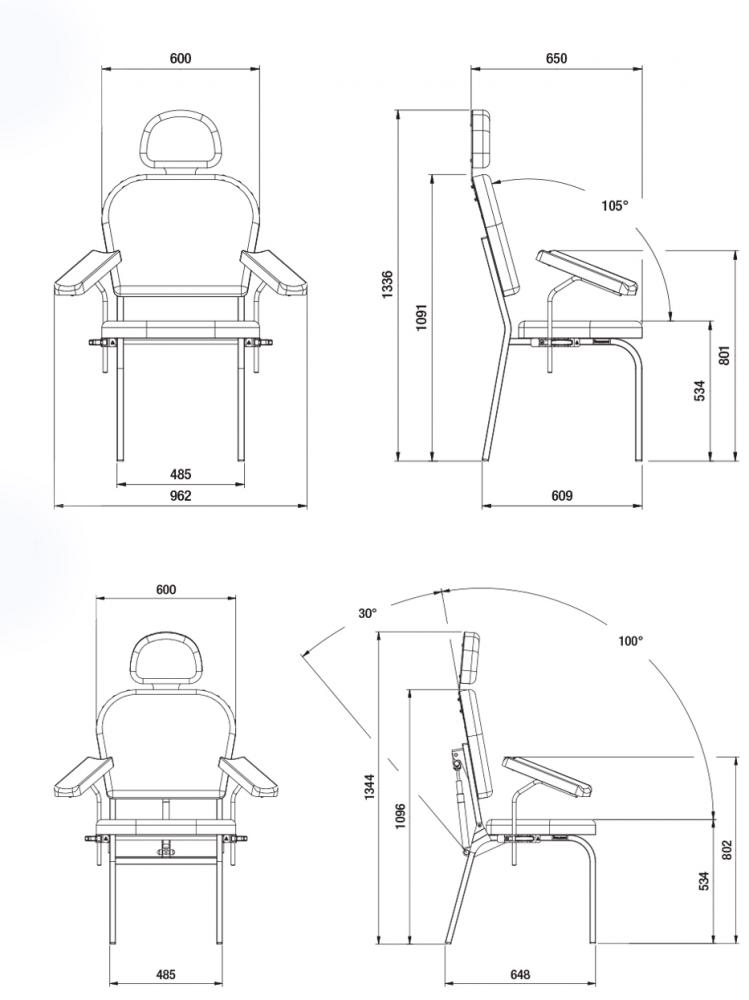 schéma de la chaise de prélèvement