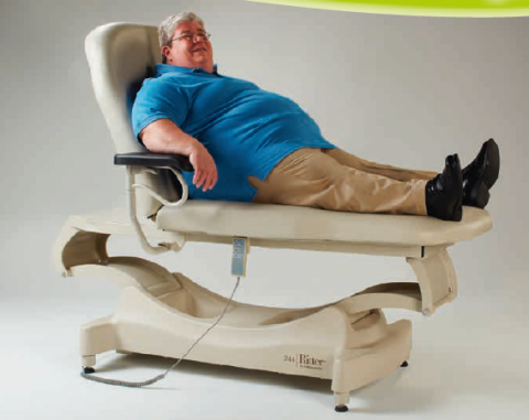 Divan examen électrique pour patients obèses