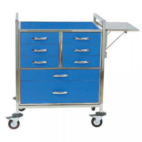 Chariot d'urgence couleur Réf 10805 avec accessoire