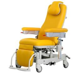 Fauteuil de prélèvement à hauteur variable hydraulique sur roues