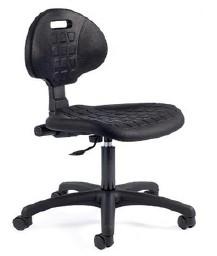 Tabouret technique à hauteur variable avec dossier commande sous assise