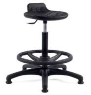 Tabouret technique sur patins hauteur variable commande sous assise 9235